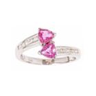 Limited Quantities! Pink Sapphire 10k Gold Bypass Ring