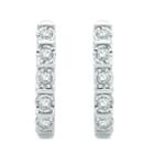 5/8 Ct. T.w. White Diamond 10k Gold Hoop Earrings