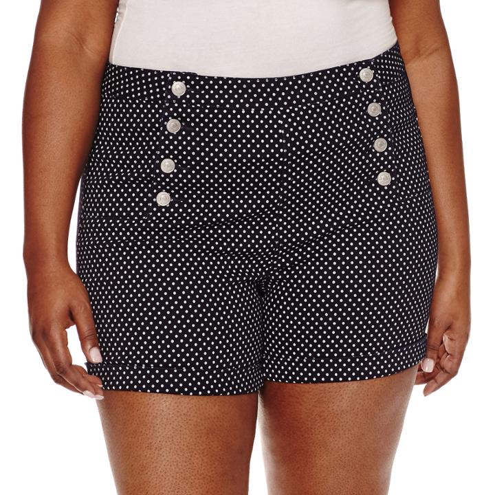 Almost Famous Cotton Chino Shorts-juniors Plus