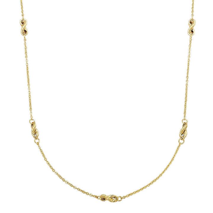 Hollow Cable 18 Inch Chain Necklace