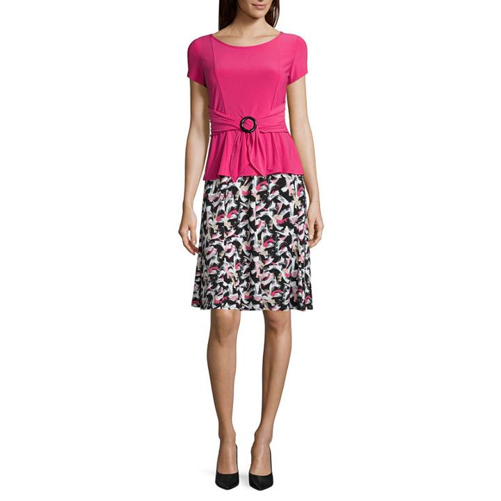 Perceptions Short Sleeve 2-pack Skirt Set