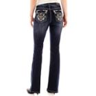 Love Indigo Cross Back Flap Pocket Jeans