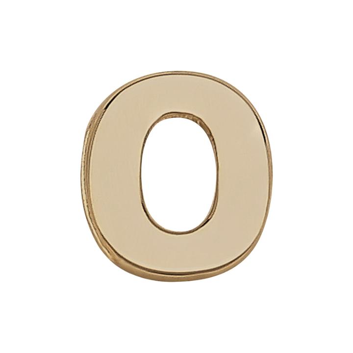 Teeny Tiny 10k Yellow Gold Initial O Single Stud Earring