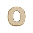 Teeny Tiny 10k Yellow Gold Initial O Single Stud Earring