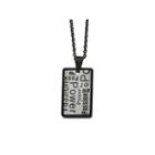 Mens Stainless Steel Black Ion-plated Pendant