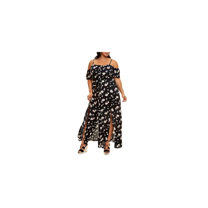 Fashion To Figure Casablanca Floral Maxi Dress - Plus