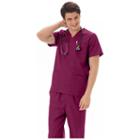 White Swan Fundamentals Unisex V Neck Scrub Top - Big
