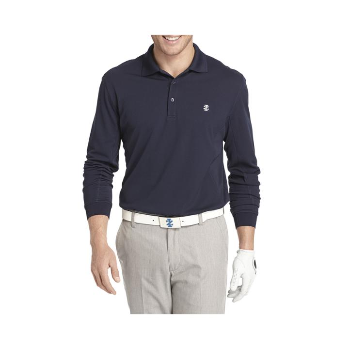 Izod Golf Long-sleeve Pieced Athletic Polo