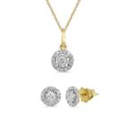 Womens 2-pc. 1/2 Ct. T.w. White Diamond 10k Gold Jewelry Set