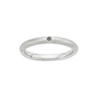 Personally Stackable Blue Diamond-accent Sterling Silver Stackable Ring