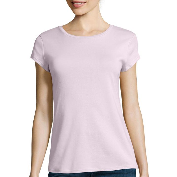 Liz Claiborne Short-sleeve Fitted Knit T-shirt