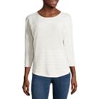 A.n.a 3/4-sleeve Rounded-hem Dolman Sweater