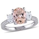 Womens Pink Morganite 14k Gold Engagement Ring