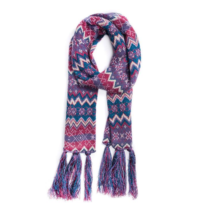 Muk Luks Women's Zig Zag Basic Scarf
