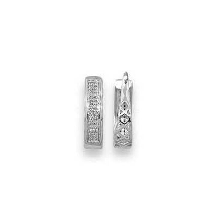 1/10 Ct. T.w. White Diamond Sterling Silver Earring Sets