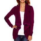 Stylus&trade; Long-sleeve Flyaway Cardigan- Petite