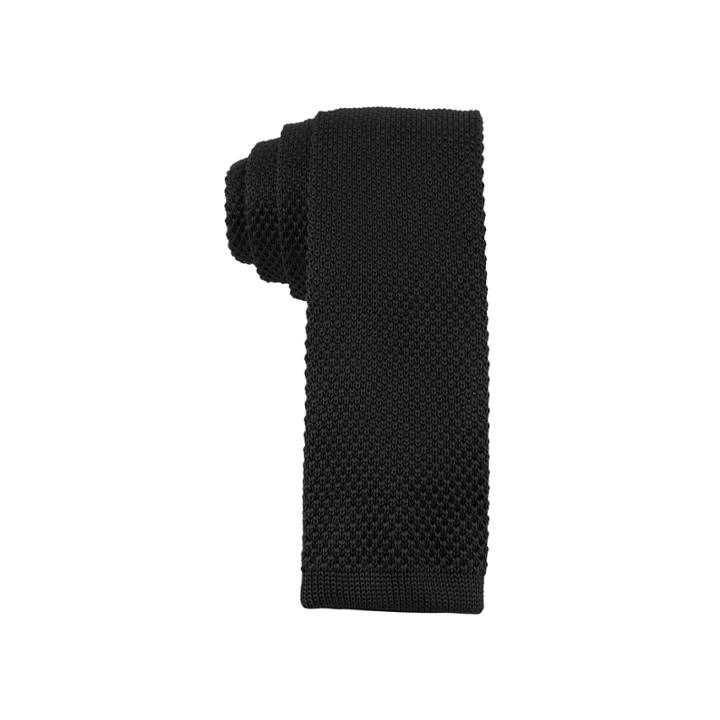 Square Tip Knit Tie - Skinny