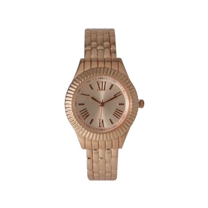 Olivia Pratt Womens Rose Goldtone Bangle Watch-26413rose