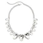 Natasha Oversized Crystal Silver-tone Necklace
