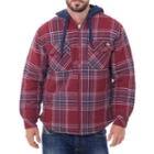 Dickies Hooded Quilted Flannel Long Sleeve Shirt