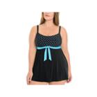 Le Cove Dots Swim Dress Plus
