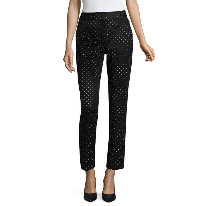 Liz Claiborne Classic Fit Double Cotton Emma Ankle Skinny Fit Pant