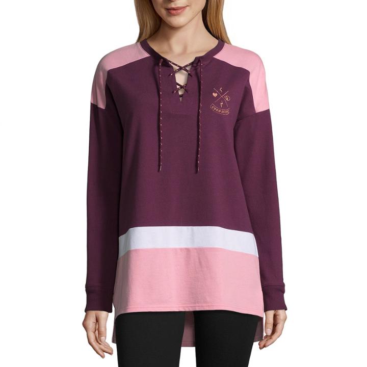 Flirtitude Long Sleeve Sweatshirt-juniors