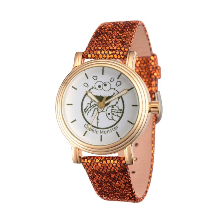 Sesame Street Womens Brown Strap Watch-wss000012