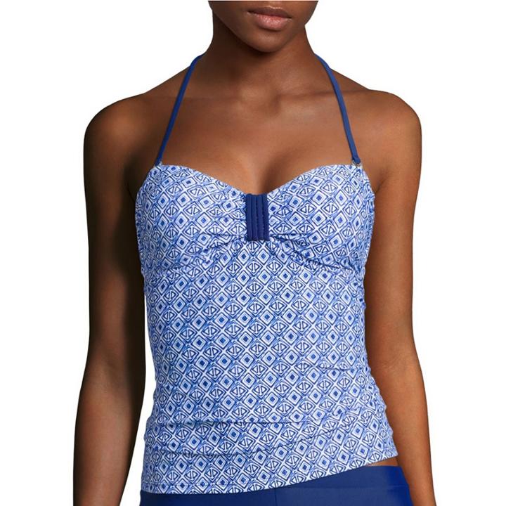 Arizona Tile Wave Bandeaukini Swim Top - Juniors