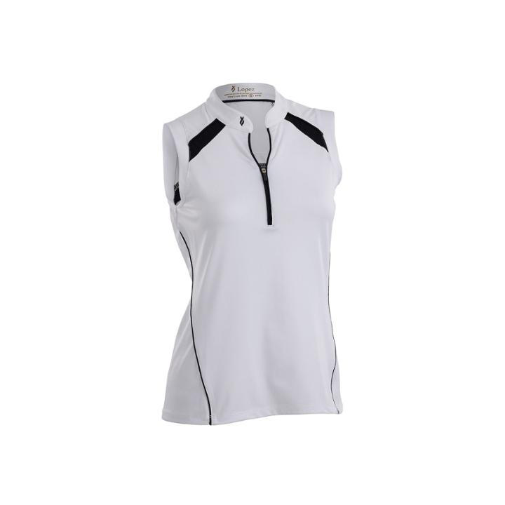 Nancy Lopez Golf Sporty Plus Sleeveless Polo