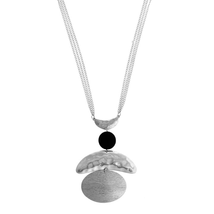 El By Erica Lyons Womens Silver Over Brass Pendant Necklace