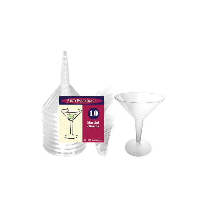 8 Oz. Clear Martini Glasses