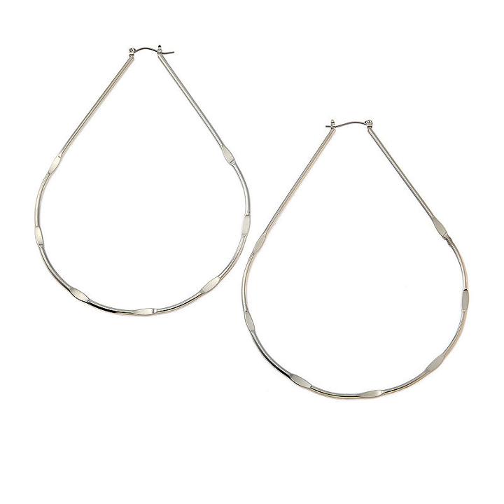 Bijoux Bar 4 Inch Hoop Earrings