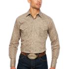 Ely Cattleman Long Sleeve Paisley Button-front Shirt