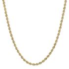 Infinite Gold&trade; 14k Yellow Gold 20 Hollow Glitter Rope Chain