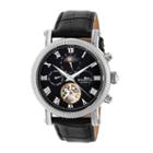 Heritor Winston Mens Black Strap Watch-herhr5202