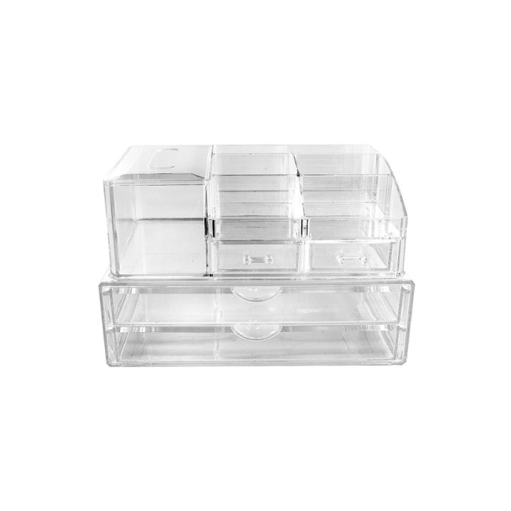 Sorbus Acrylic Cosmetics Makeup And Jewelry Storage Case X-large Display Sets (10-set Style 3)
