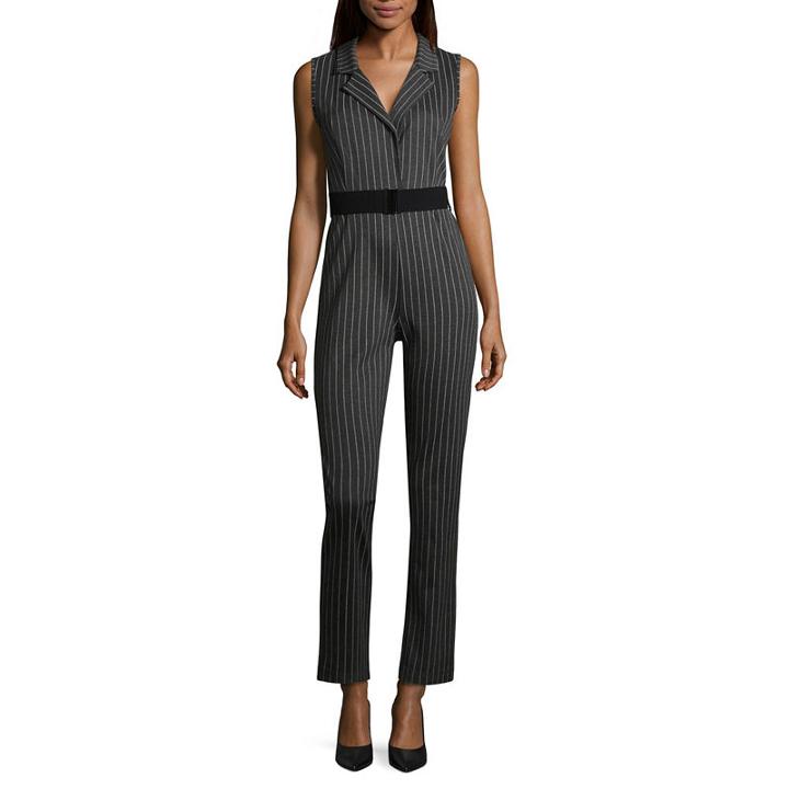 Almost Famous Sleeveless Belted Jumper-juniors