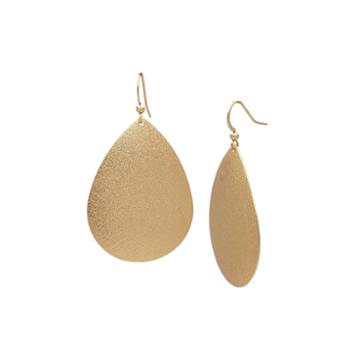 The Boutique Gold-tone Teardrop Drop Earrings