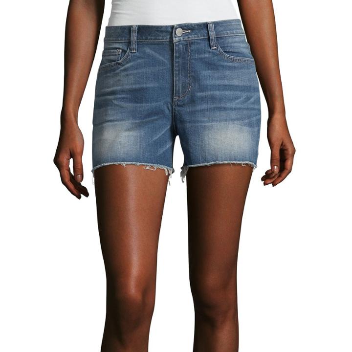 A.n.a Raw Hem Denim Shorts (3 1/2)