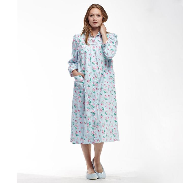 La Cera Plus Size Snap Front Duster - Plus