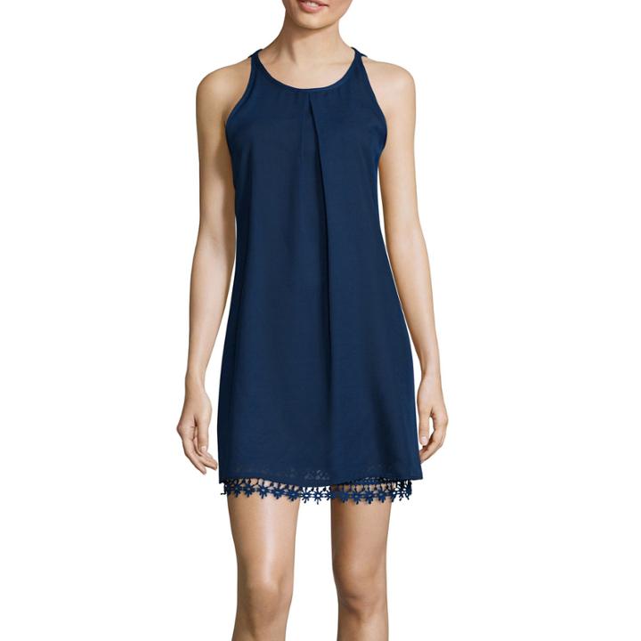 By & By Sleeveless A-line Dress With Necklace