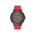 Skechers Mens Black And Red Silicone Strap Analog Watch