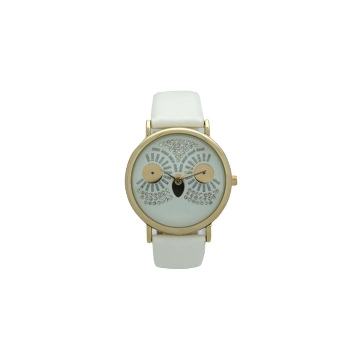 Olivia Pratt Owl Womens White Smart Watch-15525white
