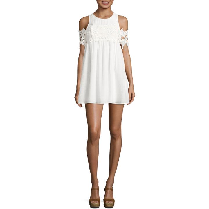 Speechless Short Sleeve Shift Dress-juniors