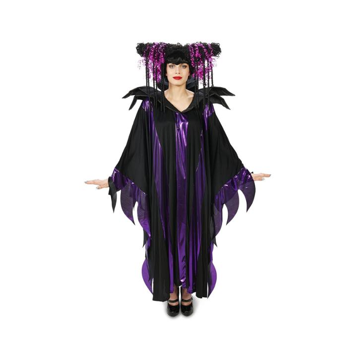 Black And Purple Fantasy Adult Wig