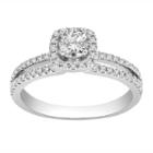 Womens 3/4 Ct. T.w. Genuine Diamond White Diamond Engagement Ring