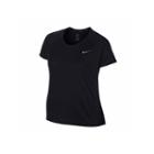Nike Short Sleeve Crew Neck T-shirt-womens Plus