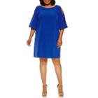 Donna Ricco 3/4 Sleeve Sheath Dress-plus