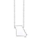 Footnotes Sterling Silver Missouri State Necklace